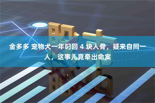 金多多 宠物犬一年叼回 4 块人骨，疑来自同一人，这事儿竟牵出命案