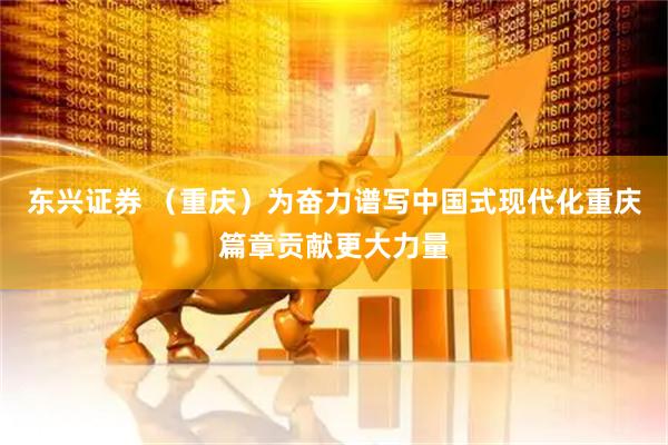 东兴证券 （重庆）为奋力谱写中国式现代化重庆篇章贡献更大力量